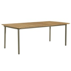 vidaXL 9-tlg. Garten-Essgruppe Akazie Massivholz und Stahl