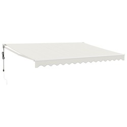vidaXL Elektrische Markise mit Kurbel Creme 4x3 m