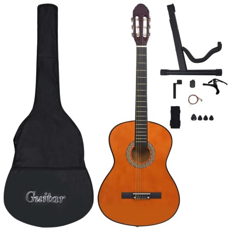 vidaXL 12-tlg. Klassikgitarren-Set für Anfänger 4/4 39"     