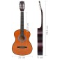 vidaXL Klassikgitarre für Anfänger und Kinder 3/4 36" Lindenholz vidaXL Klassikgitarre für Anfänger und Kinder 3/4 36" Lindenholz