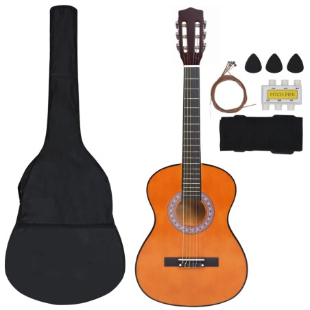 vidaXL 8-tlg. Klasskgitarren-Set für Kinder & Anfänger 3/4 36"     