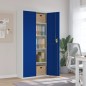 vidaXL Aktenschrank Hellgrau und Blau 90x40x200 cm Stahl vidaXL Aktenschrank Hellgrau und Blau 90x40x200 cm Stahl