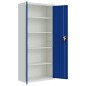 vidaXL Aktenschrank Hellgrau und Blau 90x40x200 cm Stahl vidaXL Aktenschrank Hellgrau und Blau 90x40x200 cm Stahl