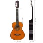vidaXL 8-tlg. Klassikgitarren-Set für Kinder und Anfänger 1/2 34" vidaXL 8-tlg. Klassikgitarren-Set für Kinder und Anfänger 1/2 34"