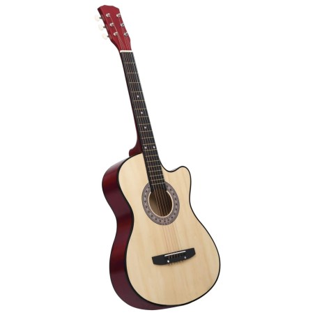 vidaXL Western Cutaway Gitarre mit 6 Saiten 38" Lindenholz     
