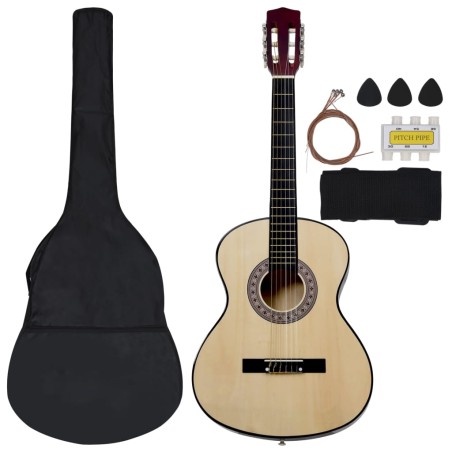 vidaXL 8-tlg. Klassische Gitarre Set für Kinder und Anfänger 3/4 36"     