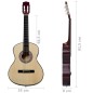 vidaXL 8-tlg. Klassische Gitarre Set für Kinder und Anfänger 3/4 36" vidaXL 8-tlg. Klassische Gitarre Set für Kinder und Anfänger 3/4 36"