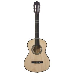 vidaXL Klassische Gitarre für Anfänger und Kinder 1/2 34" Lindenholz   
