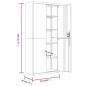 vidaXL Aktenschrank Hellgrau und Dunkelgrau 90x40x200 cm Stahl vidaXL Aktenschrank Hellgrau und Dunkelgrau 90x40x200 cm Stahl