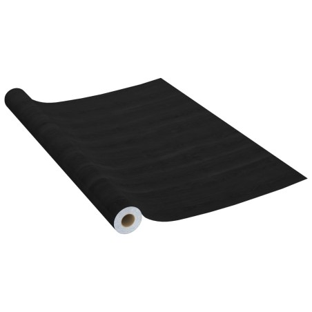vidaXL Selbstklebende Möbelfolie Dunkles Holz 500 x 90 cm PVC
