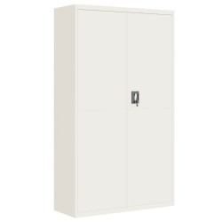 vidaXL Aktenschrank Weiß 105x40x180 cm Stahl