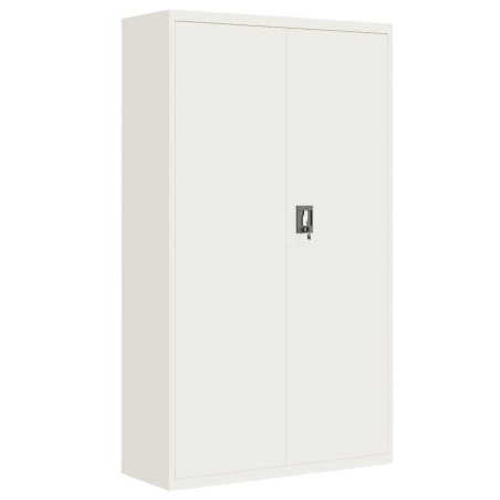vidaXL Aktenschrank Weiß 105x40x180 cm Stahl