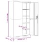 vidaXL Aktenschrank Weiß 105x40x180 cm Stahl vidaXL Aktenschrank Weiß 105x40x180 cm Stahl