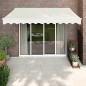 vidaXL Elektrische Markise mit Kurbel Creme 3,5x2,5 m vidaXL Elektrische Markise mit Kurbel Creme 3,5x2,5 m