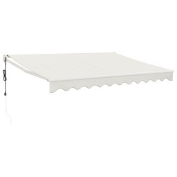 vidaXL Elektrische Markise mit Kurbel Creme 3,5x2,5 m