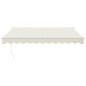 vidaXL Elektrische Markise mit Kurbel Creme 3,5x2,5 m vidaXL Elektrische Markise mit Kurbel Creme 3,5x2,5 m