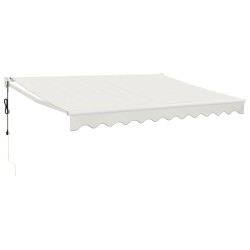 vidaXL Elektrische Markise mit Kurbel Creme 3x2,5 m