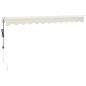 vidaXL Elektrische Markise mit Kurbel Creme 3x2,5 m vidaXL Elektrische Markise mit Kurbel Creme 3x2,5 m
