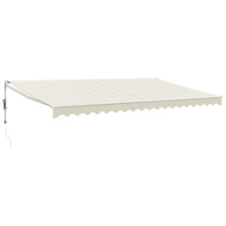 vidaXL Elektrische Markise mit Kurbel Creme 5x3 m