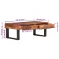 vidaXL Couchtisch 110 x 60 x 40 cm Recyceltes Massivholz vidaXL Couchtisch 110 x 60 x 40 cm Recyceltes Massivholz