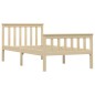 vidaXL Massivholzbett Helles Holz Kiefer 100x200 cm vidaXL Massivholzbett Helles Holz Kiefer 100x200 cm