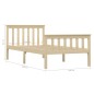 vidaXL Massivholzbett Helles Holz Kiefer 100x200 cm vidaXL Massivholzbett Helles Holz Kiefer 100x200 cm