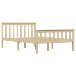 vidaXL Massivholzbett Helles Holz Kiefer 120x200 cm 