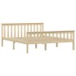 vidaXL Massivholzbett Helles Holz Kiefernholz 160x200 cm vidaXL Massivholzbett Helles Holz Kiefernholz 160x200 cm