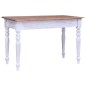 vidaXL Schreibtisch mit Schubladen Weiß 117x57x75 cm Altholz Massiv vidaXL Schreibtisch mit Schubladen Weiß 117x57x75 cm Altholz Massiv