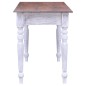 vidaXL Schreibtisch mit Schubladen Weiß 117x57x75 cm Altholz Massiv vidaXL Schreibtisch mit Schubladen Weiß 117x57x75 cm Altholz Massiv