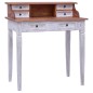 vidaXL Schreibtisch mit Schubladen 90x50x101 cm Altholz Massiv vidaXL Schreibtisch mit Schubladen 90x50x101 cm Altholz Massiv