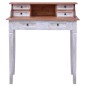 vidaXL Schreibtisch mit Schubladen 90x50x101 cm Altholz Massiv vidaXL Schreibtisch mit Schubladen 90x50x101 cm Altholz Massiv
