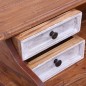 vidaXL Schreibtisch mit Schubladen 90x50x101 cm Altholz Massiv vidaXL Schreibtisch mit Schubladen 90x50x101 cm Altholz Massiv