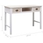 vidaXL Konsolentisch 110×45×76 cm Holz