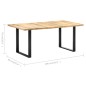 vidaXL Esstisch 180 x 90 x 76 cm Massivholz Mango vidaXL Esstisch 180 x 90 x 76 cm Massivholz Mango