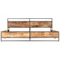 vidaXL Massivholzbett Raues Mangoholz 200x200 cm vidaXL Massivholzbett Raues Mangoholz 200x200 cm