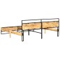vidaXL Massivholzbett Raues Mangoholz 200x200 cm vidaXL Massivholzbett Raues Mangoholz 200x200 cm