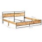 vidaXL Massivholzbett Raues Mangoholz 200x200 cm vidaXL Massivholzbett Raues Mangoholz 200x200 cm