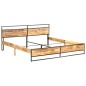 vidaXL Massivholzbett Raues Mangoholz 200x200 cm vidaXL Massivholzbett Raues Mangoholz 200x200 cm