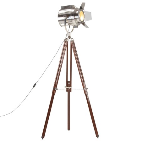 vidaXL Stativlampe Mango Massivholz 180 cm