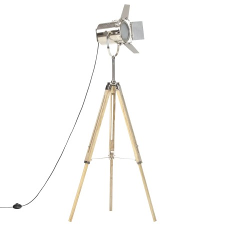 vidaXL Stativlampe Massivholz Mango 140 cm