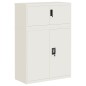 vidaXL Aktenschrank Weiß 90x40x130 cm Stahl