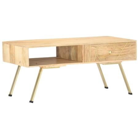 vidaXL Couchtisch 95×50×42 Massivholz Mango