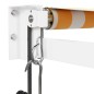 vidaXL Elektrische Markise mit Kurbel Gelb und Weiß 3x2,5 m vidaXL Elektrische Markise mit Kurbel Gelb und Weiß 3x2,5 m