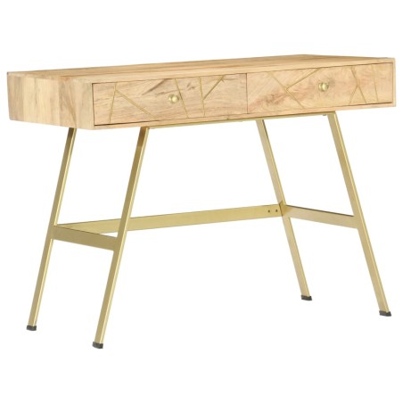 vidaXL Schreibtisch mit Schubladen 100×55×75 cm Massivholz Mango