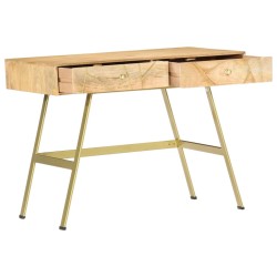 vidaXL Schreibtisch mit Schubladen 100×55×75 cm Massivholz Mango