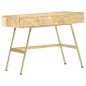 vidaXL Schreibtisch mit Schubladen 100×55×75 cm Massivholz Mango vidaXL Schreibtisch mit Schubladen 100×55×75 cm Massivholz Mango