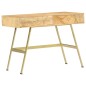 vidaXL Schreibtisch mit Schubladen 100×55×75 cm Massivholz Mango vidaXL Schreibtisch mit Schubladen 100×55×75 cm Massivholz Mango