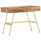 vidaXL Schreibtisch mit Schubladen 100×55×75 cm Massivholz Palisander vidaXL Schreibtisch mit Schubladen 100×55×75 cm Massivholz Palisander