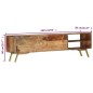 vidaXL TV-Schrank 140×30×40 cm Massivholz Palisander vidaXL TV-Schrank 140×30×40 cm Massivholz Palisander